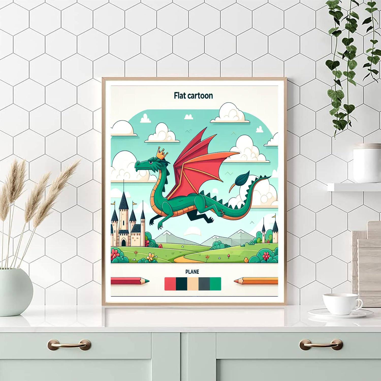 Mythical Dragon Tales Paint By Color