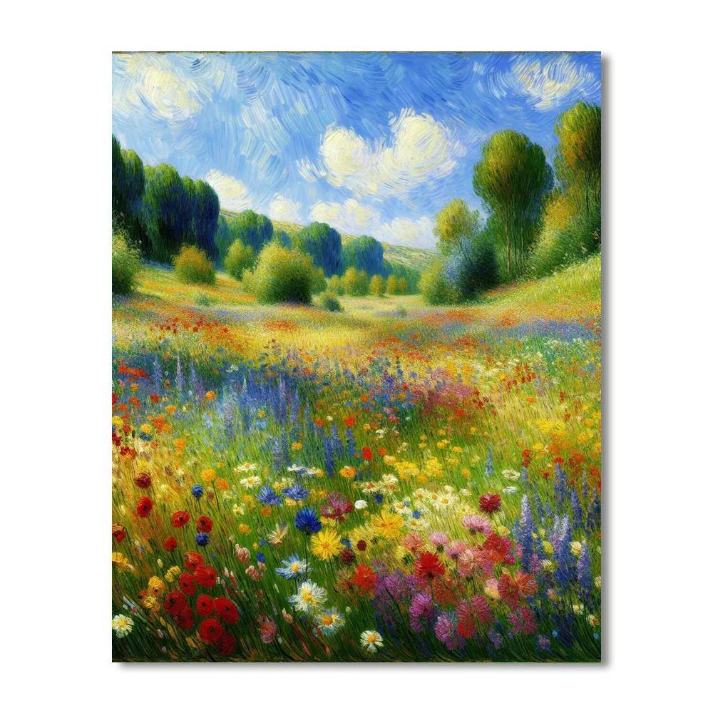 Wildflower Wanderlust Paint By Numbers Art