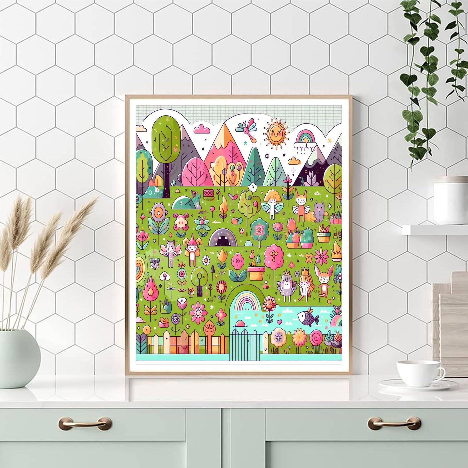 Friendly Fairy Land Adventure Numbered Painting Kits