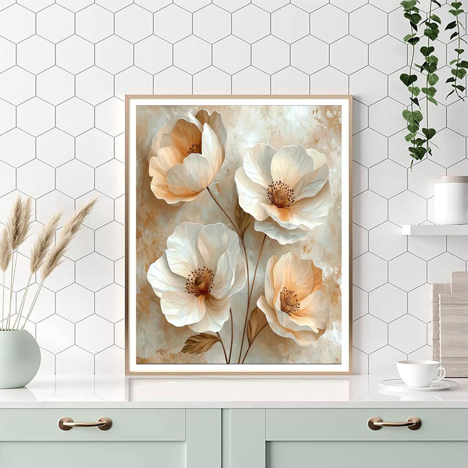 Michelangelo Inspired Timeless Elegance Of Flora  Paint By Color