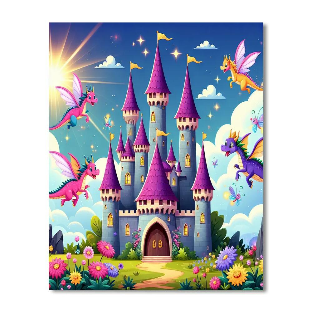 Charming Castle Tales Paint By Number
