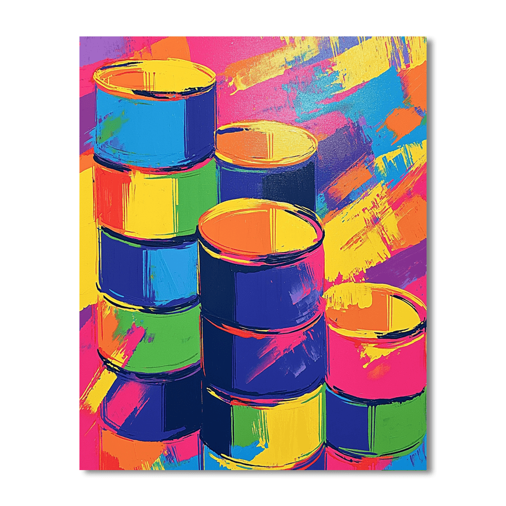 Andy Warhol Inspired Retro Vibes  Paint By Numbers Art