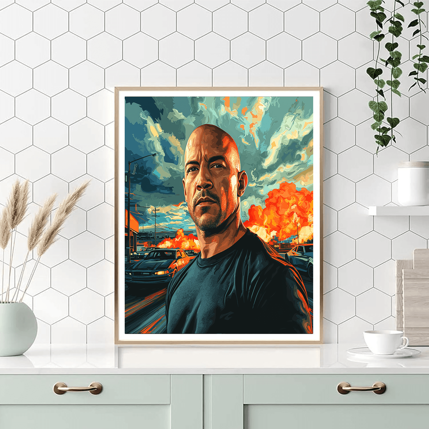 Vin Diesel: The Fast And Furious Heart Of Action Paint By Color