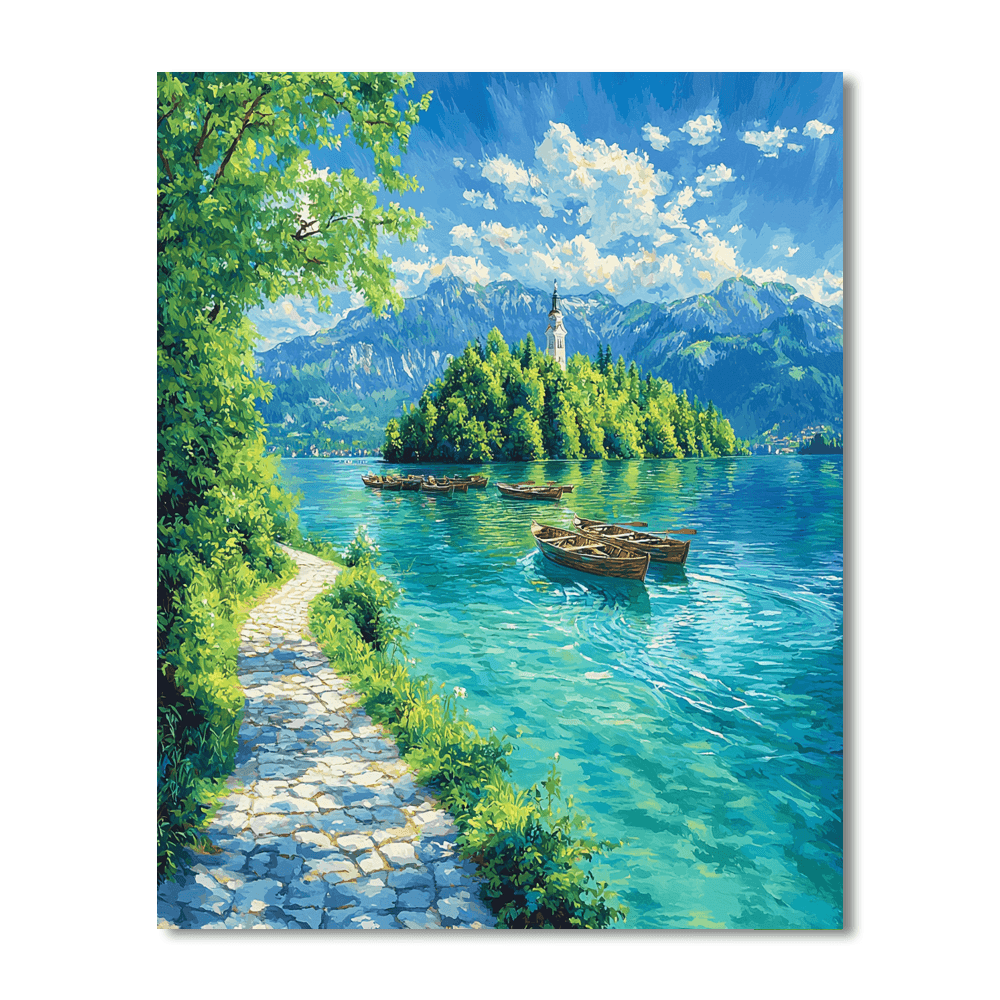 Bled Island - Slovenia Paint By Numbers
