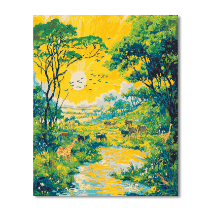 Salvador Dali Inspired Dreamscape Safari  Paint By Numbers Kits