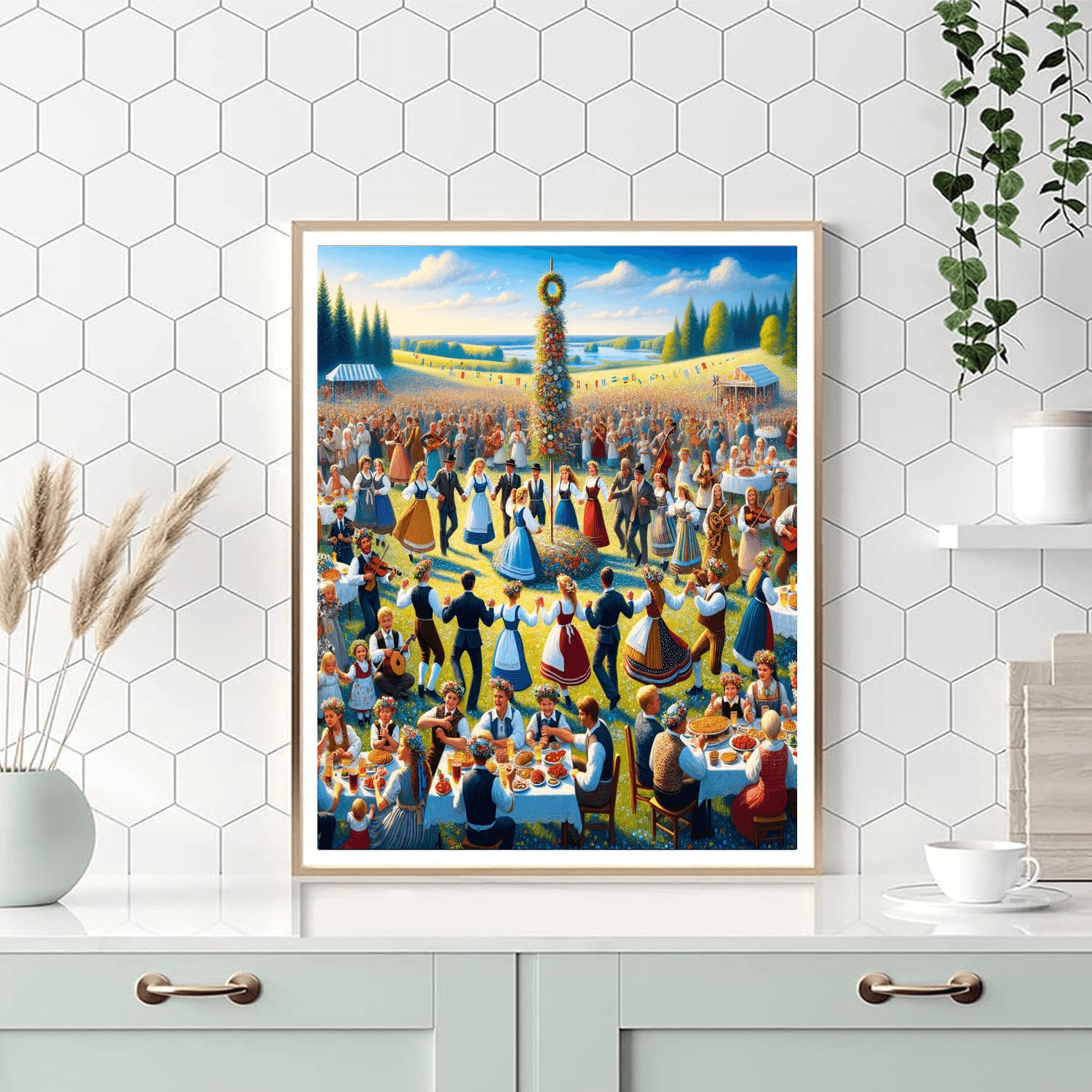 Midsummer Celebration - Sweden Paint By Number