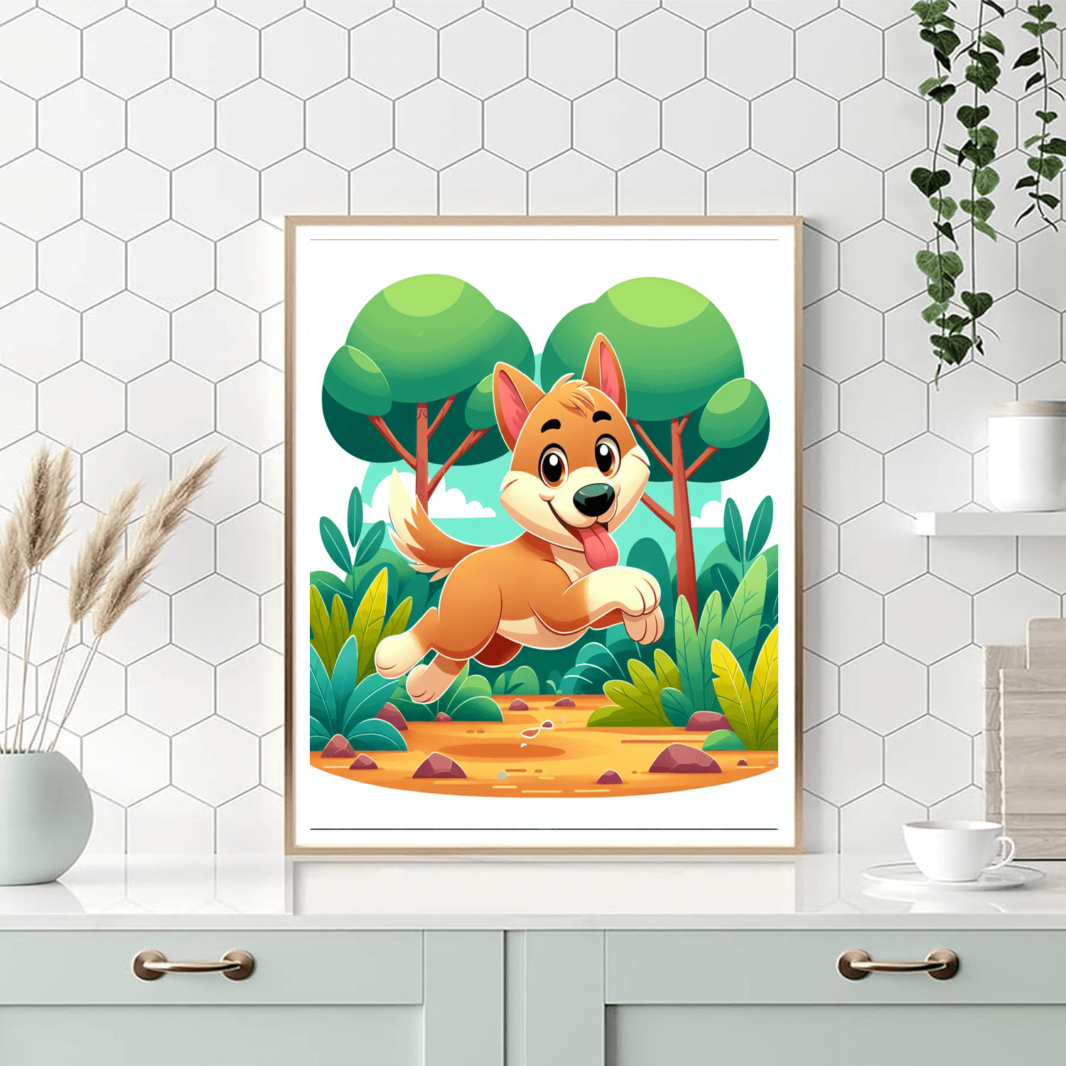 Dashing Dingo Number Painting