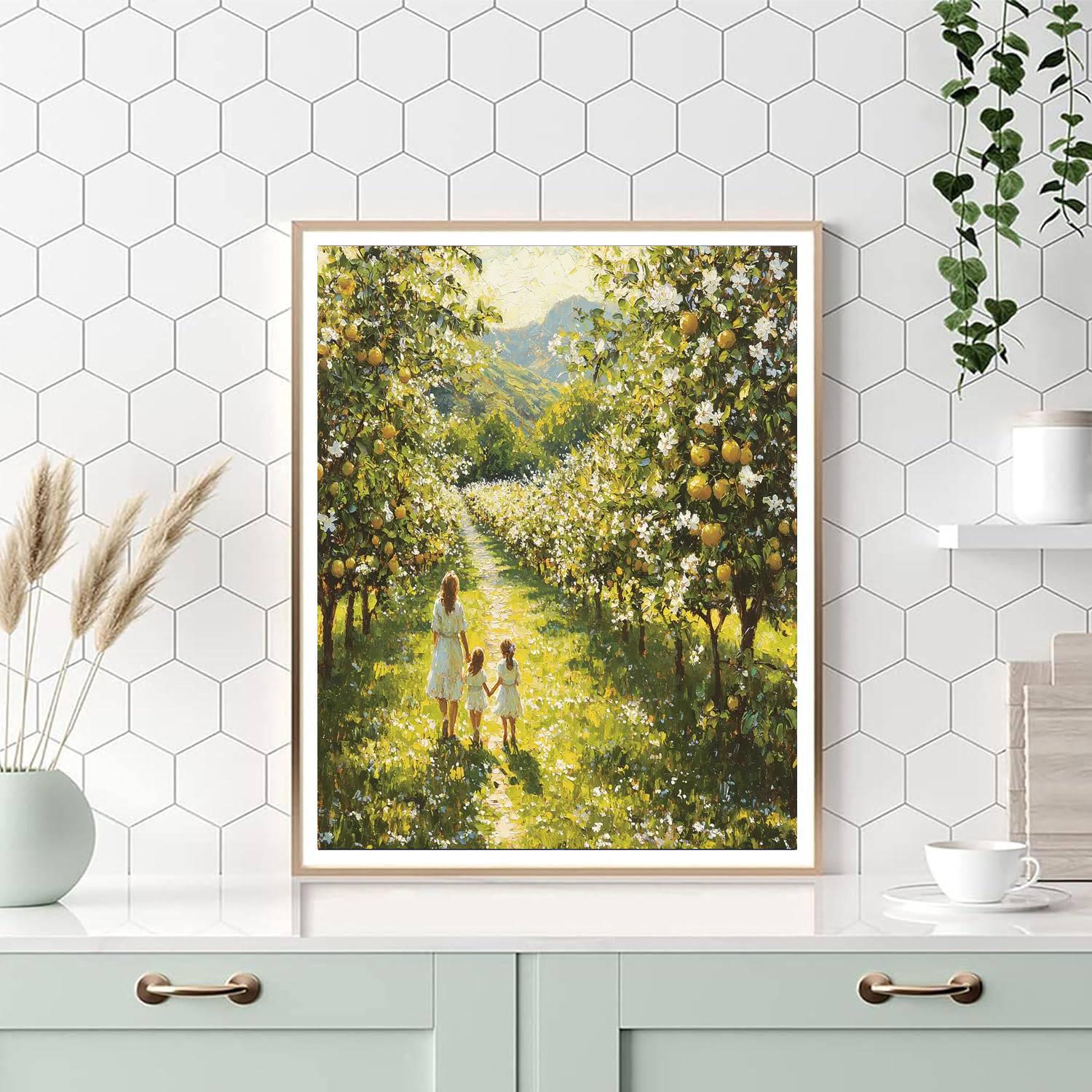 A Walk In The Orchard Numbered Painting Kits