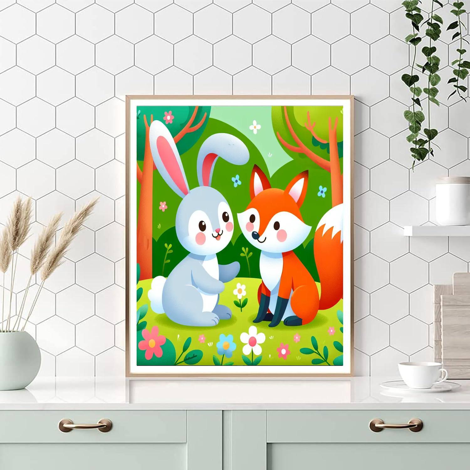 Woodland Adventure Tale Number Painting
