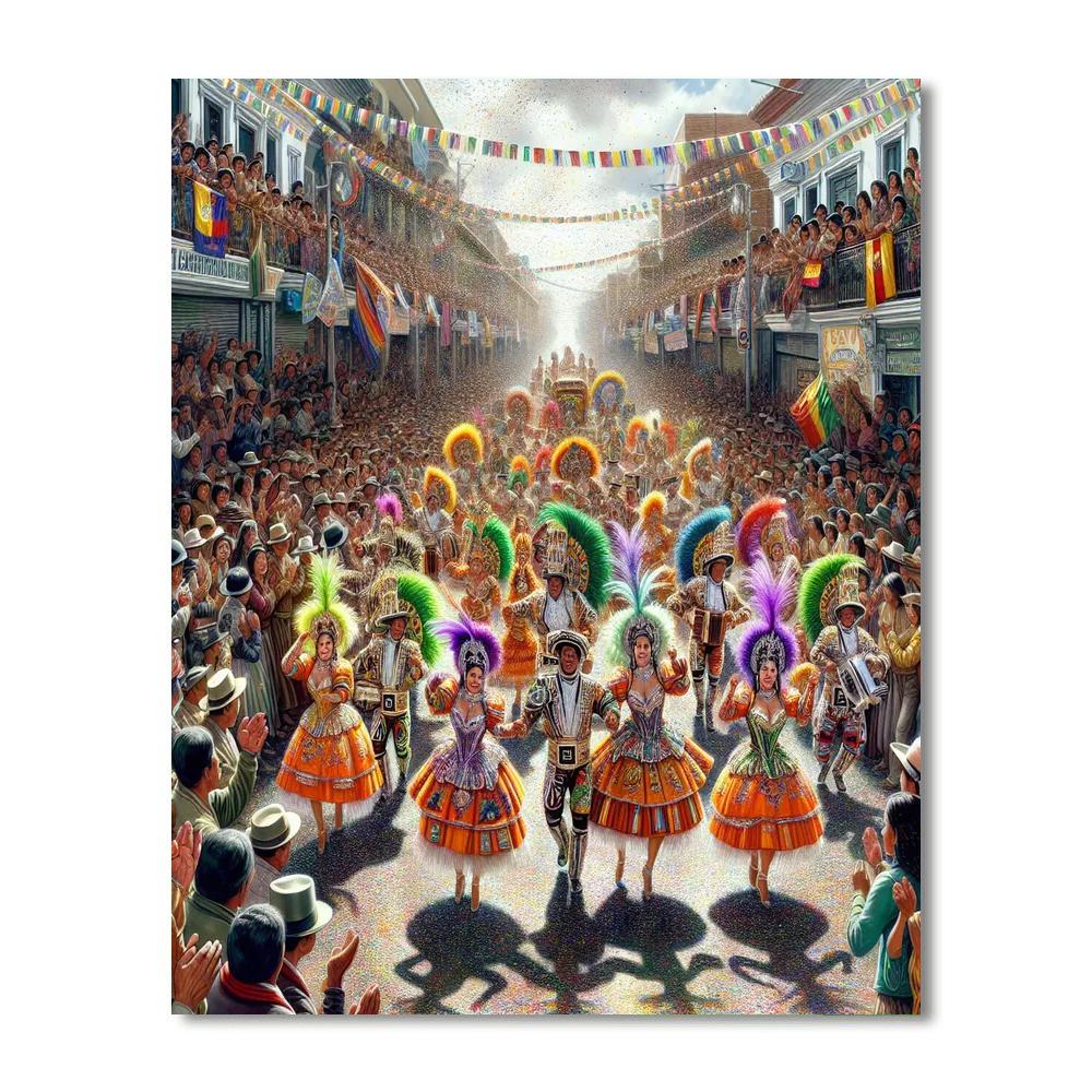 Santa Cruz Carnival - Bolivia Numbered Painting Kits