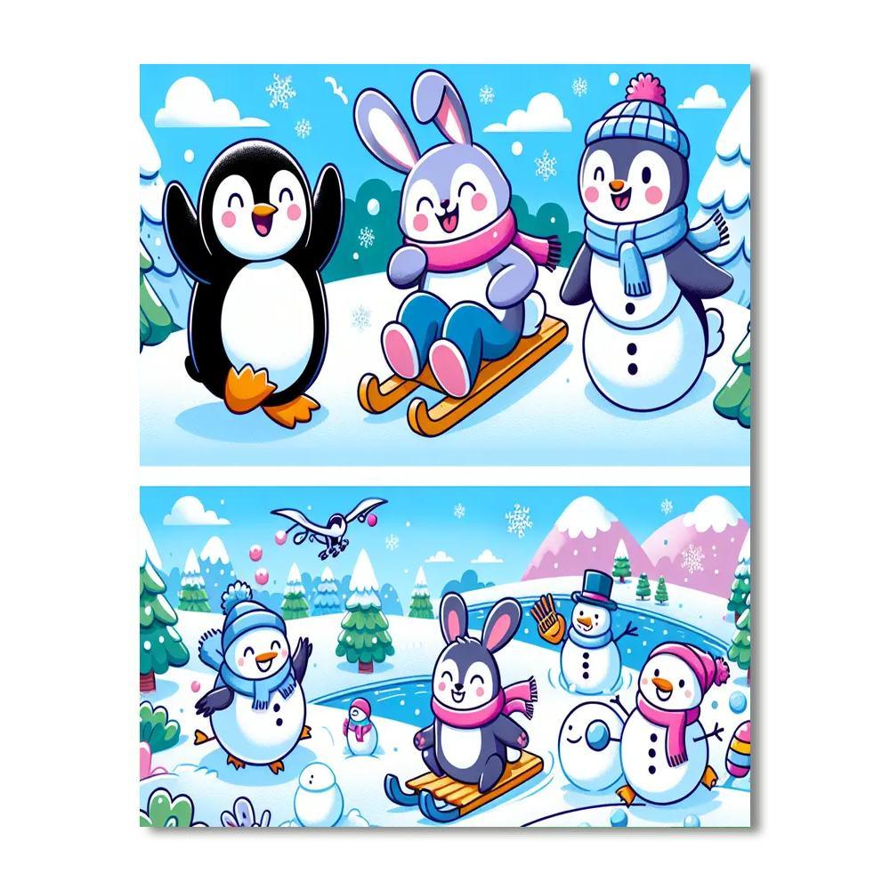 Magical Winter Adventures Number Painting