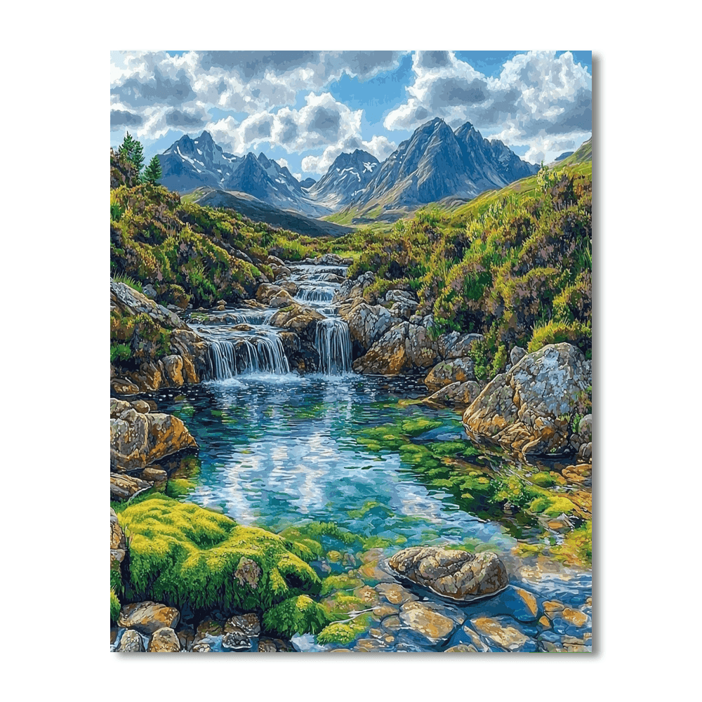 Fairy Pools - Isle Of Skye Numbered Painting Kits