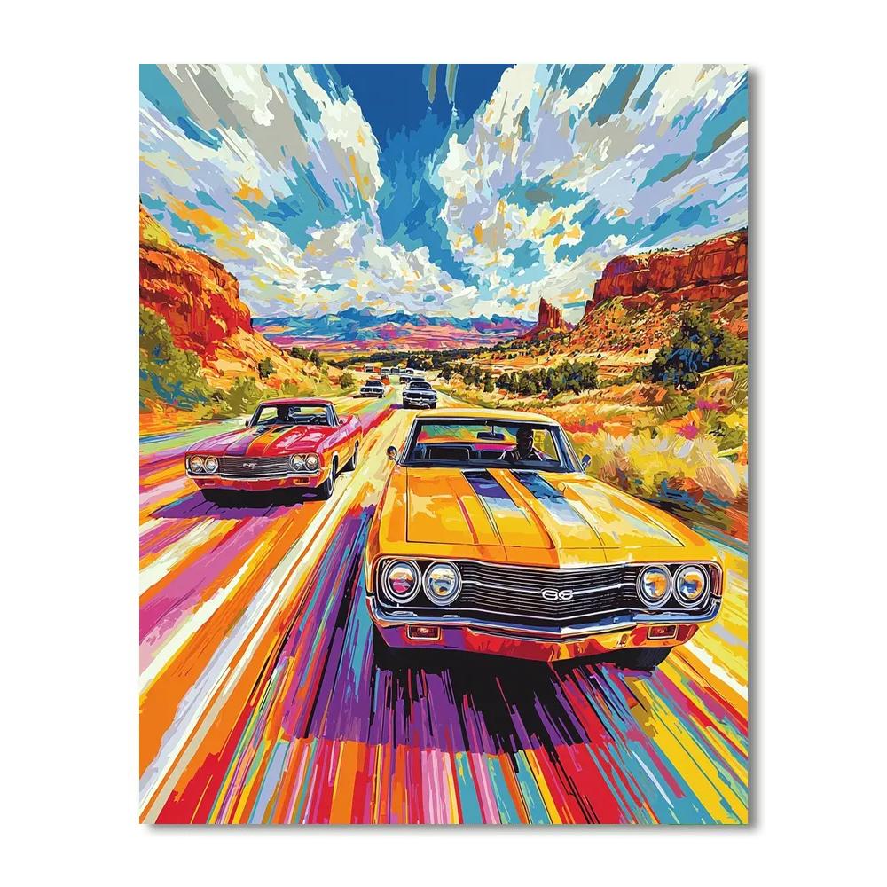Andy Warhol Inspired The Car Of Dreams  Paint By Numbers