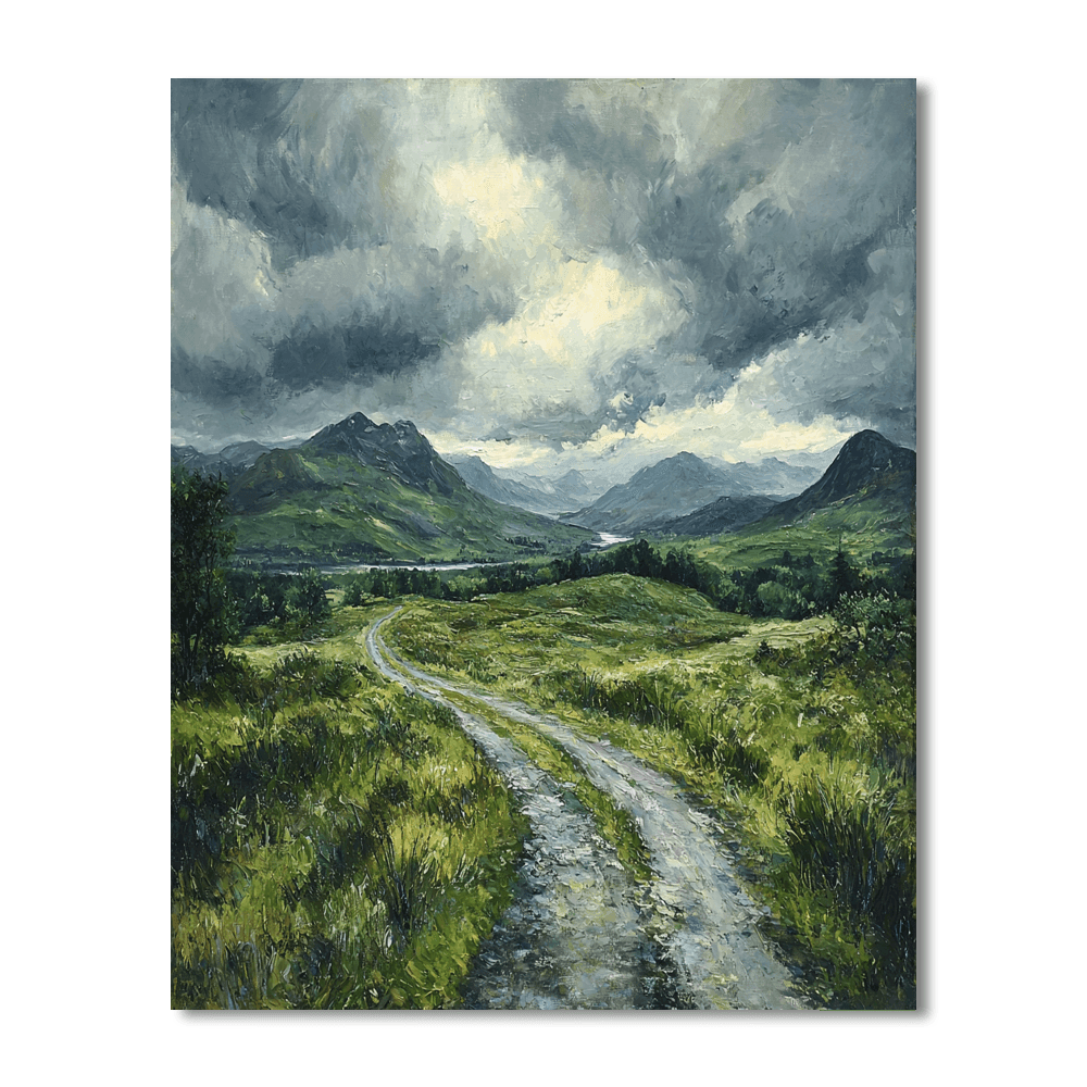J.M.W. Turner Inspired Mystical Highlands Majesty  Numbered Painting Kits