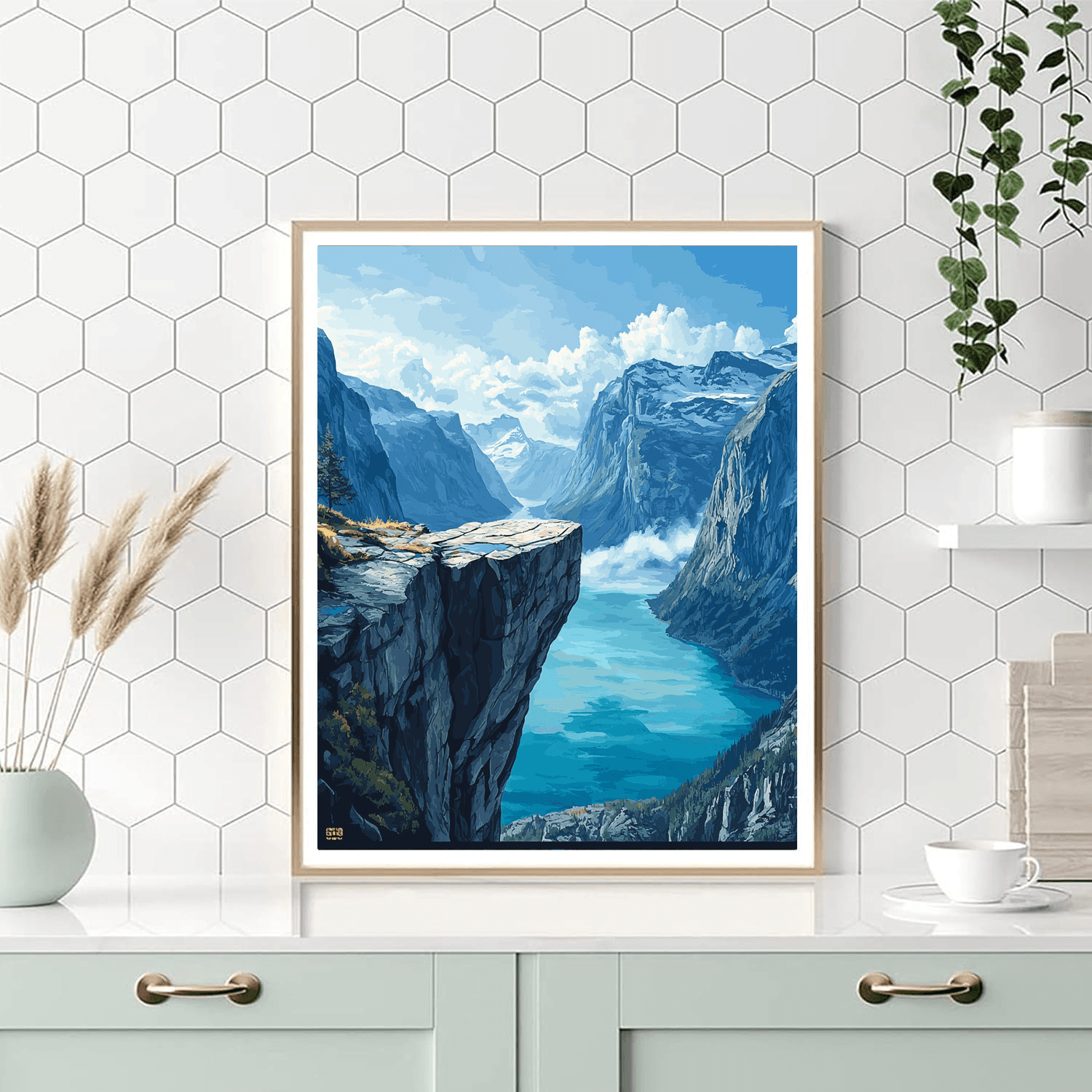 Trolltunga - Odda, Norway Numbered Painting Kits