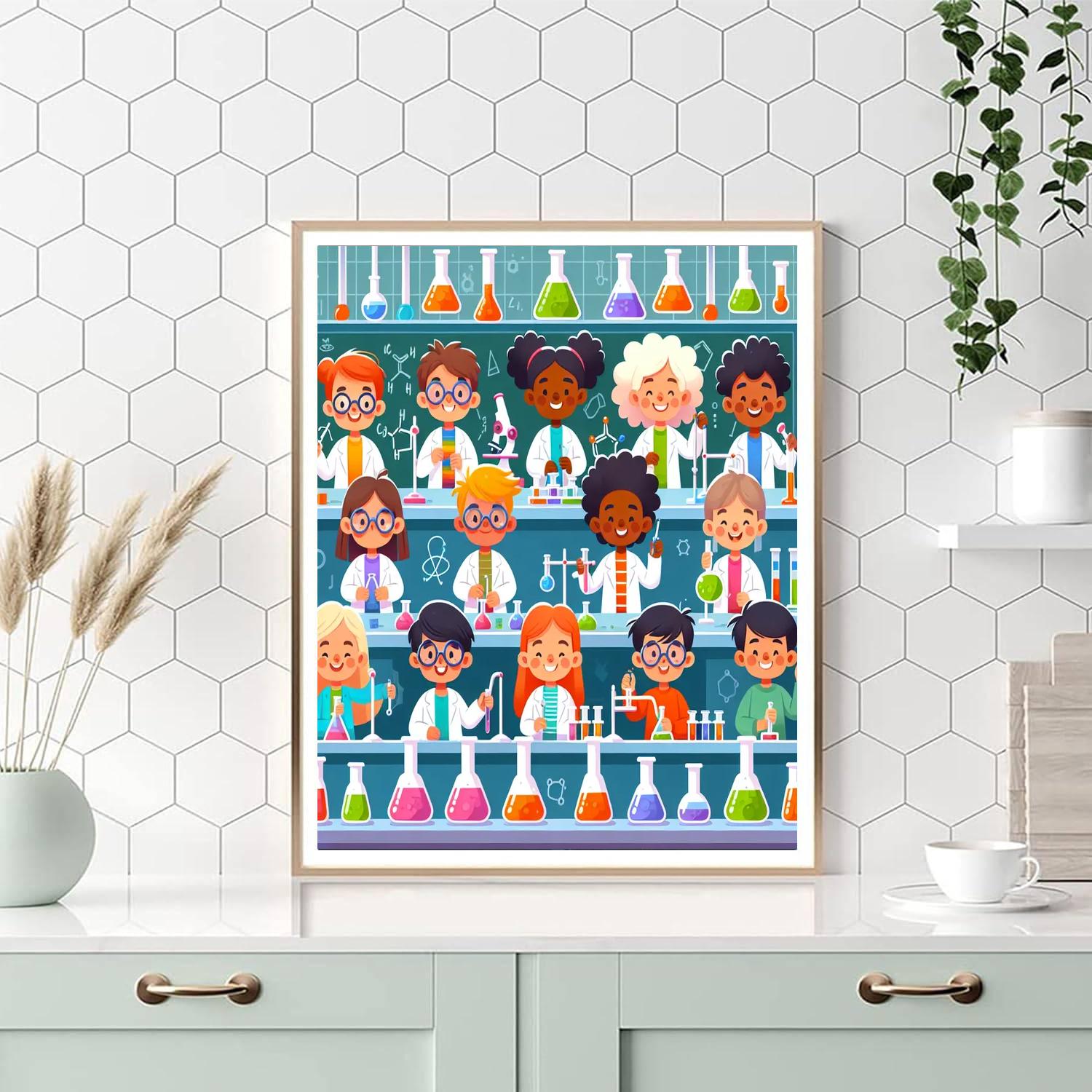 Silly Science Lab Paint By Number