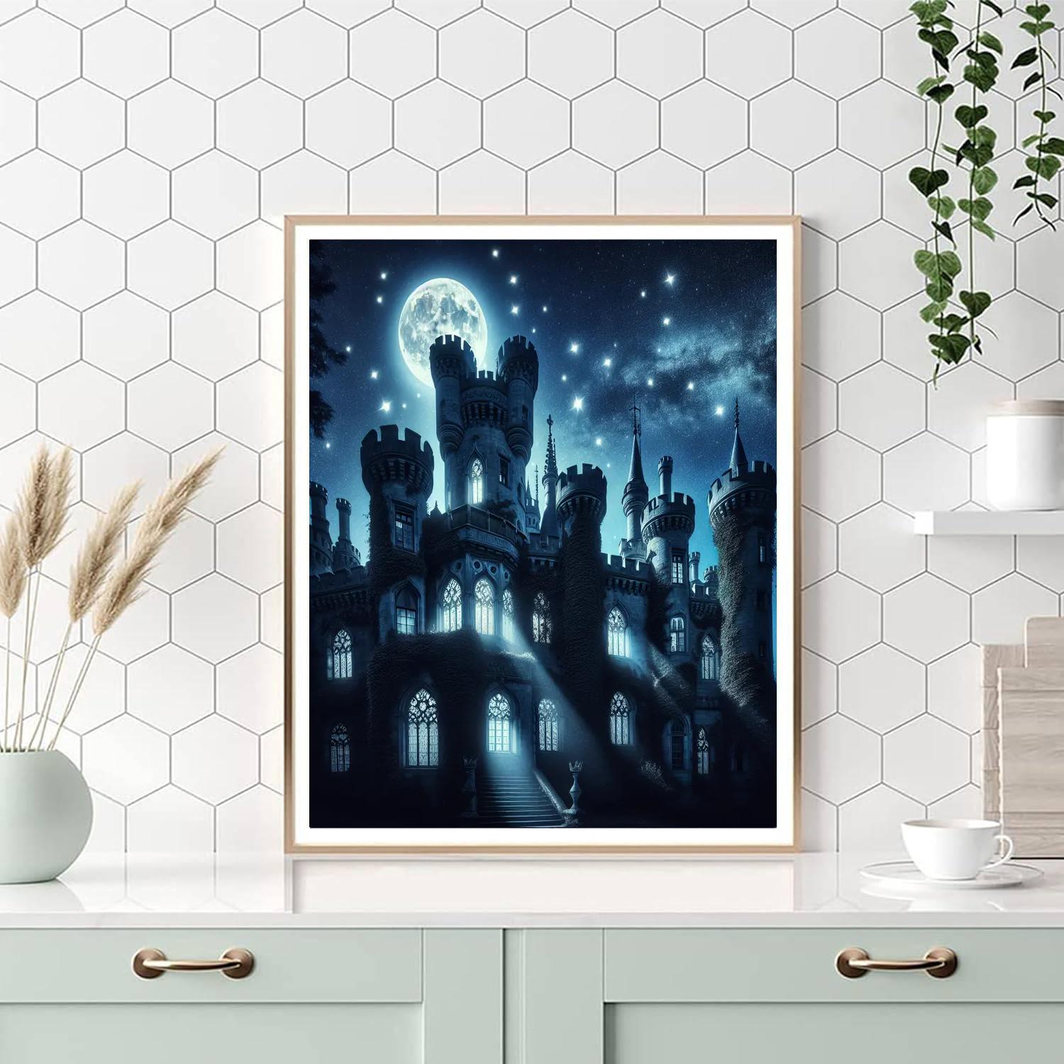 Midnight Castle Paint By Numbers Art