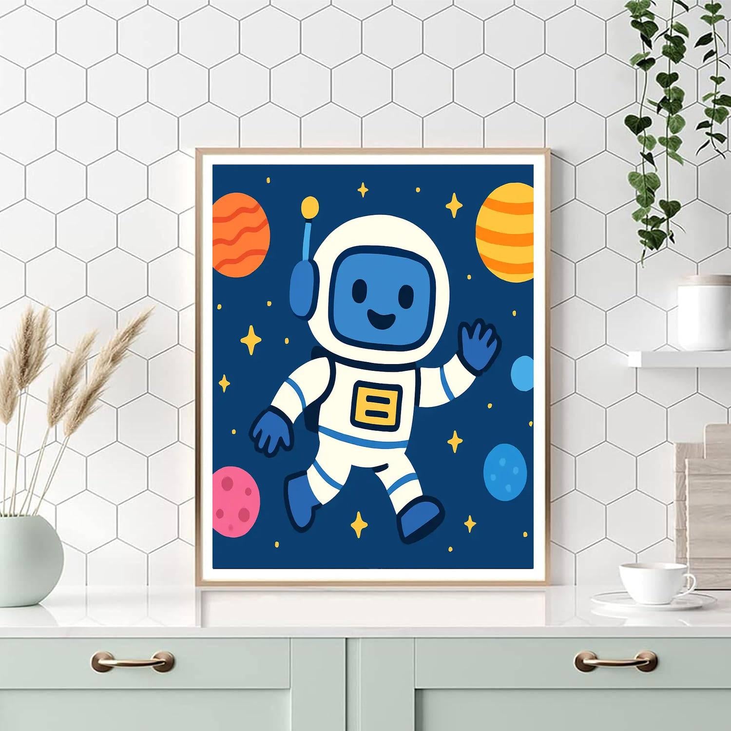 Space Explorer Robotics Paint By Numbers