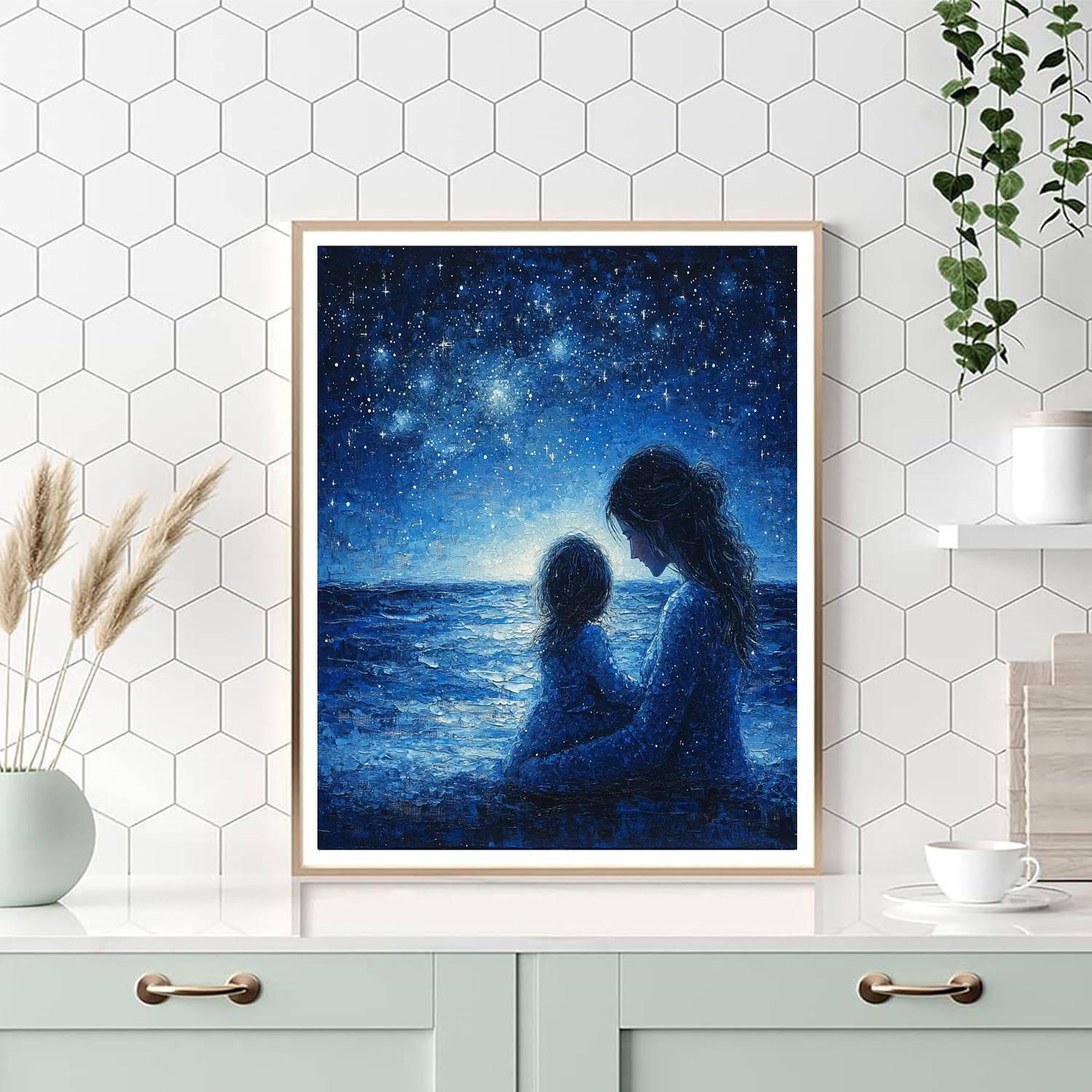 Embraced By Stars Paint By Numbers