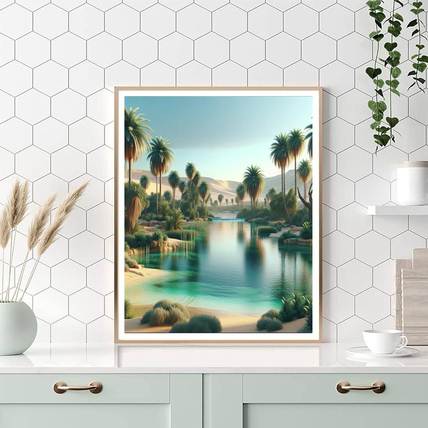 Lush Oasis Mirage Numbered Painting Kits