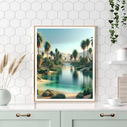 Lush Oasis Mirage Numbered Painting Kits