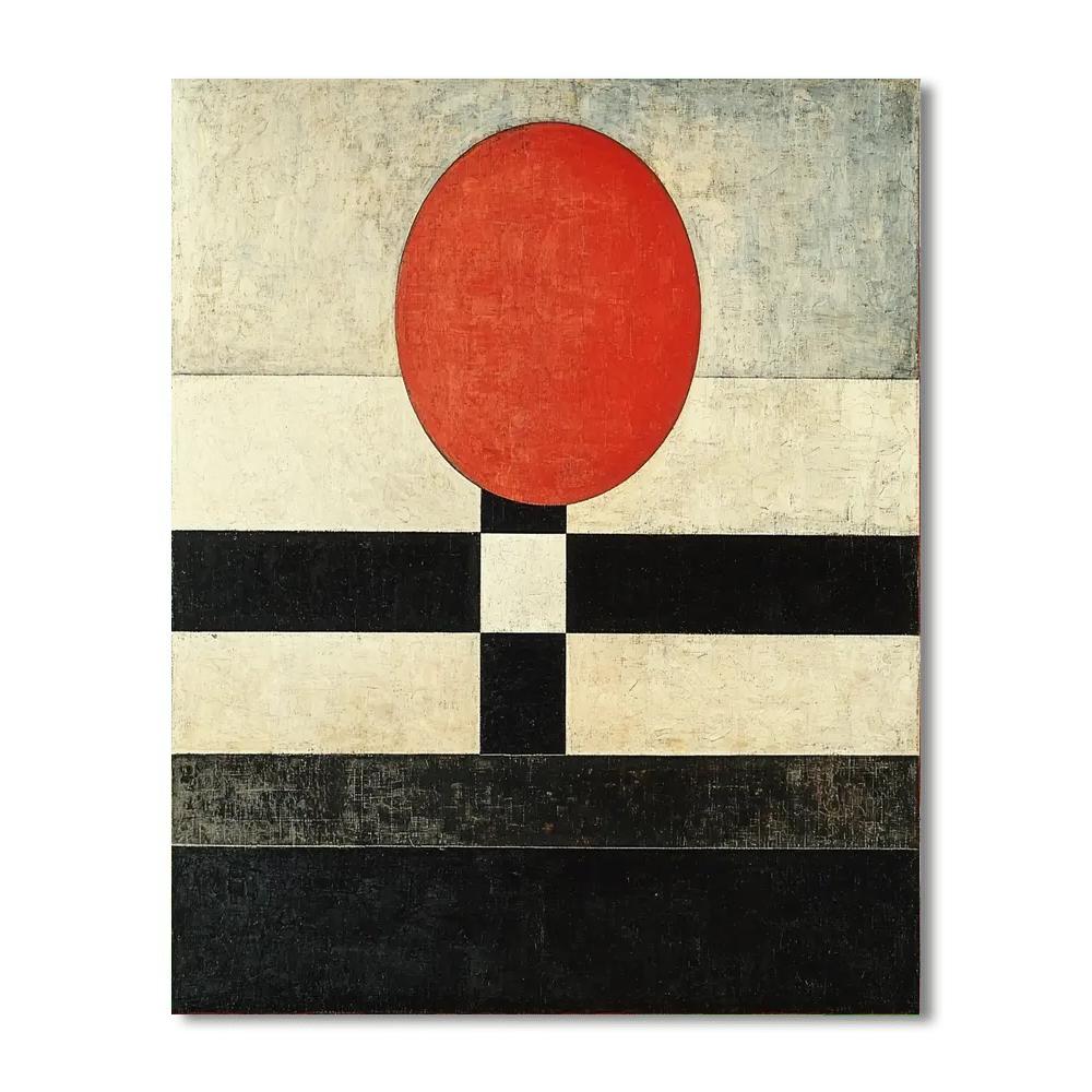 Kazimir Malevich Inspired Conceptual Balance  Paint By Color