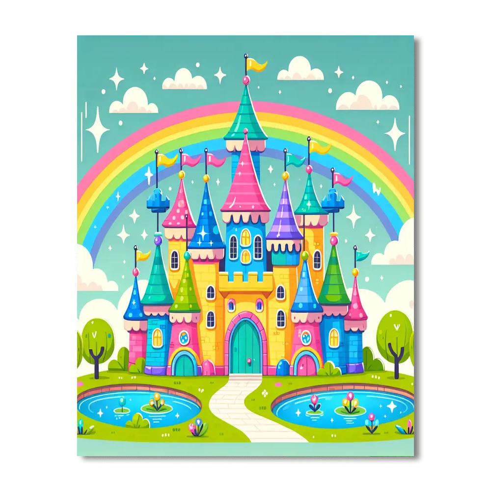 Charming Fairy Castle Numbered Painting Kits