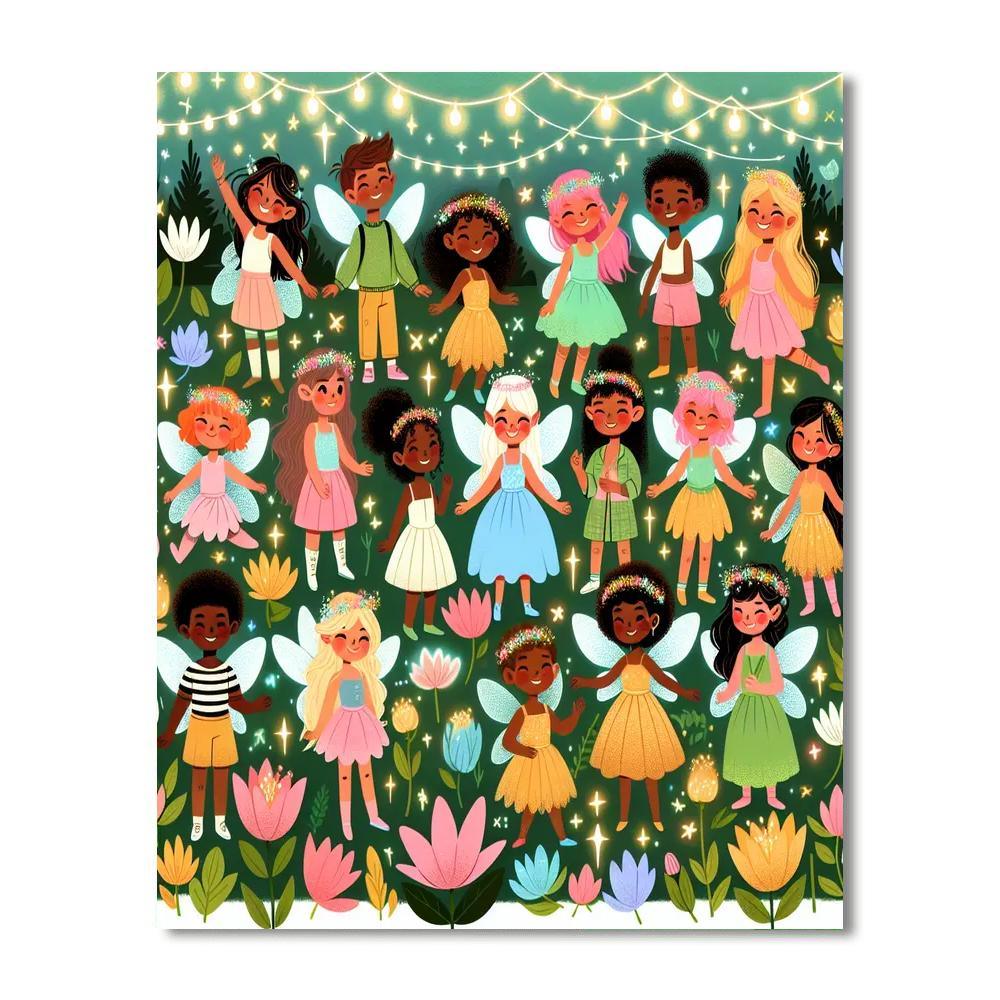 Whimsical Fairy Party Numbered Painting Kits