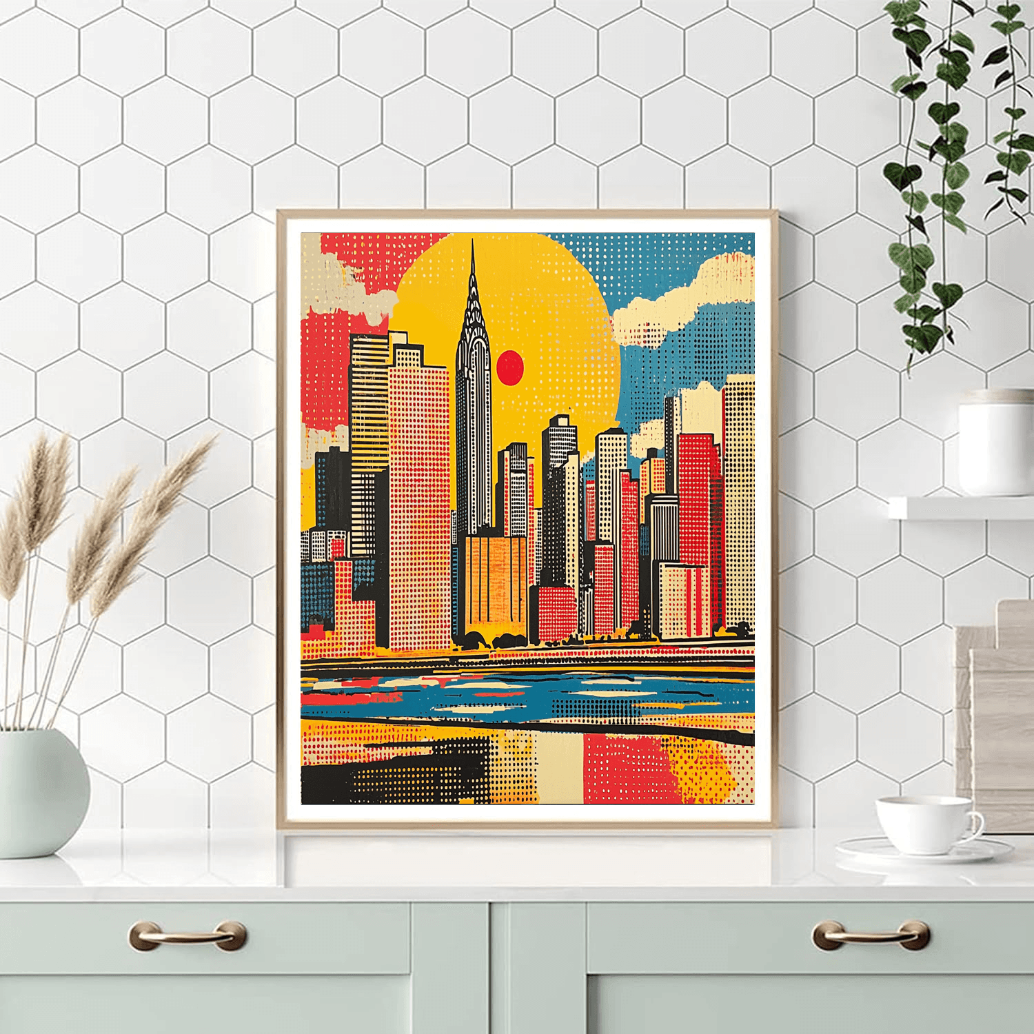 Roy Lichtenstein Inspired Metropolitan Essence  Paint By Numbers Kits