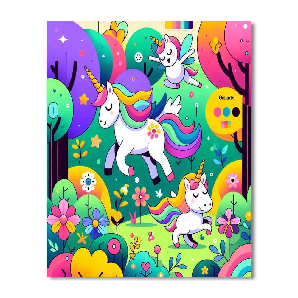 Fantastical Forest Frolic Numbered Painting Kits