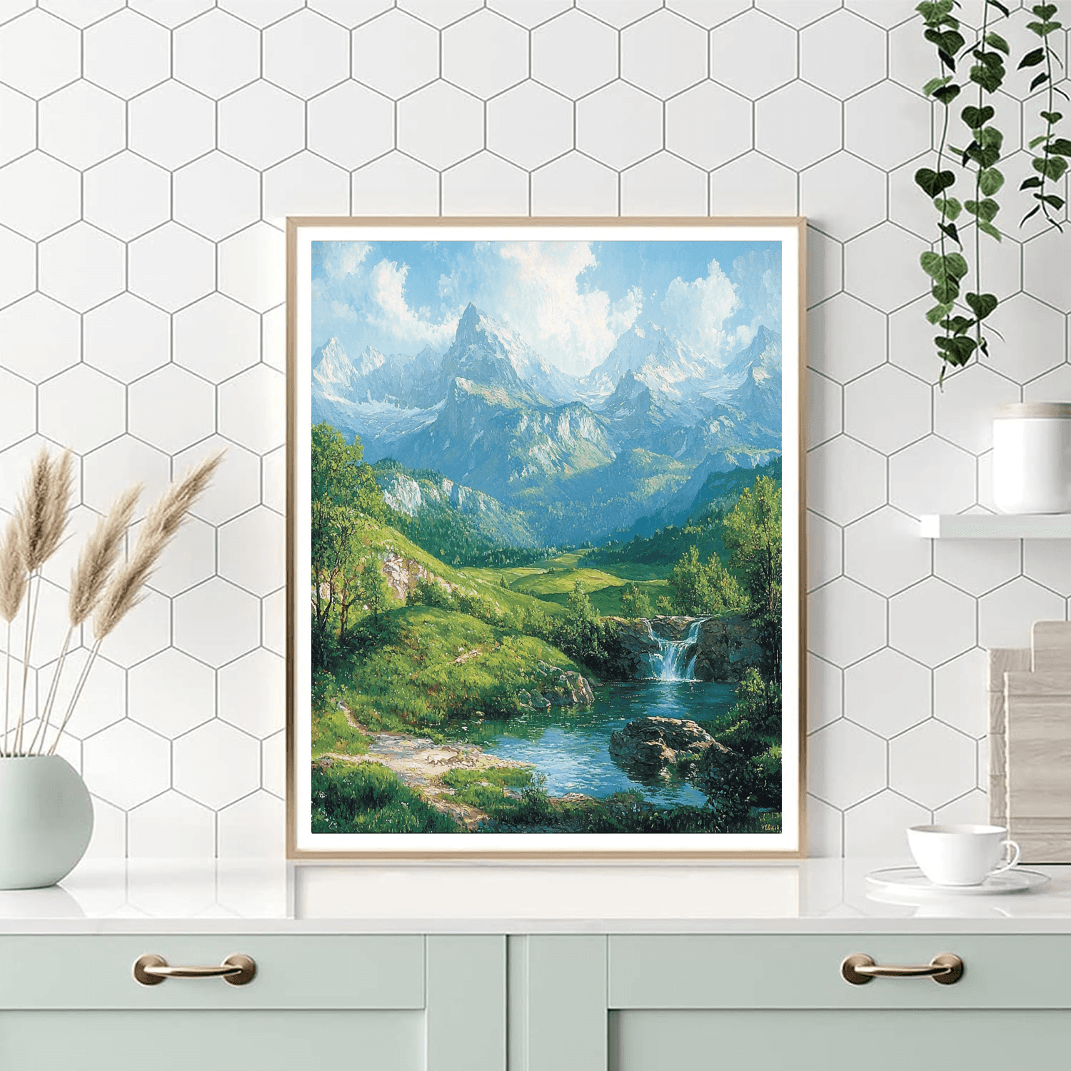 Albert Bierstadt Inspired Timeless Landscape Journey  Painting By Numbers Kit