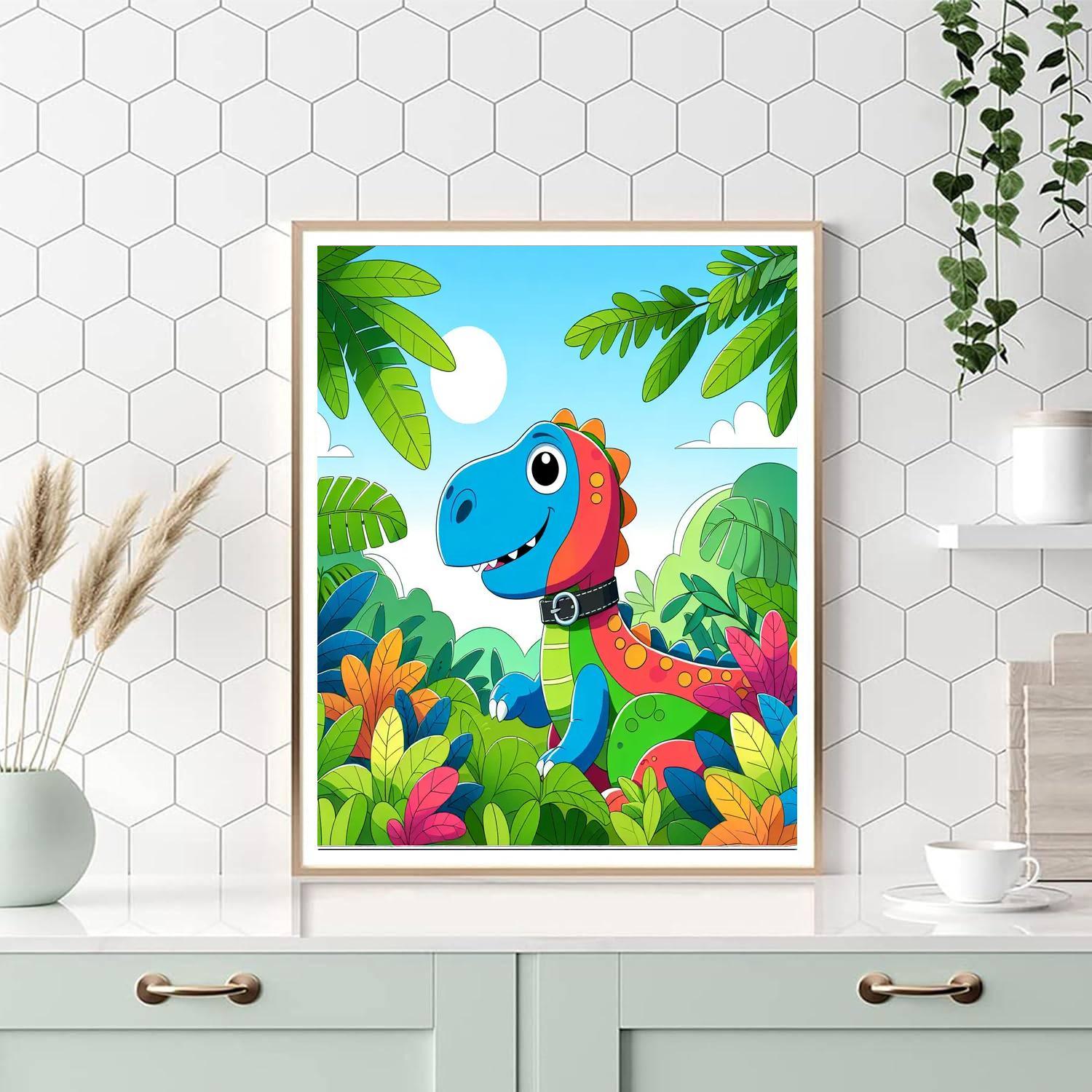 Pet Dinosaur Paint By Numbers Art