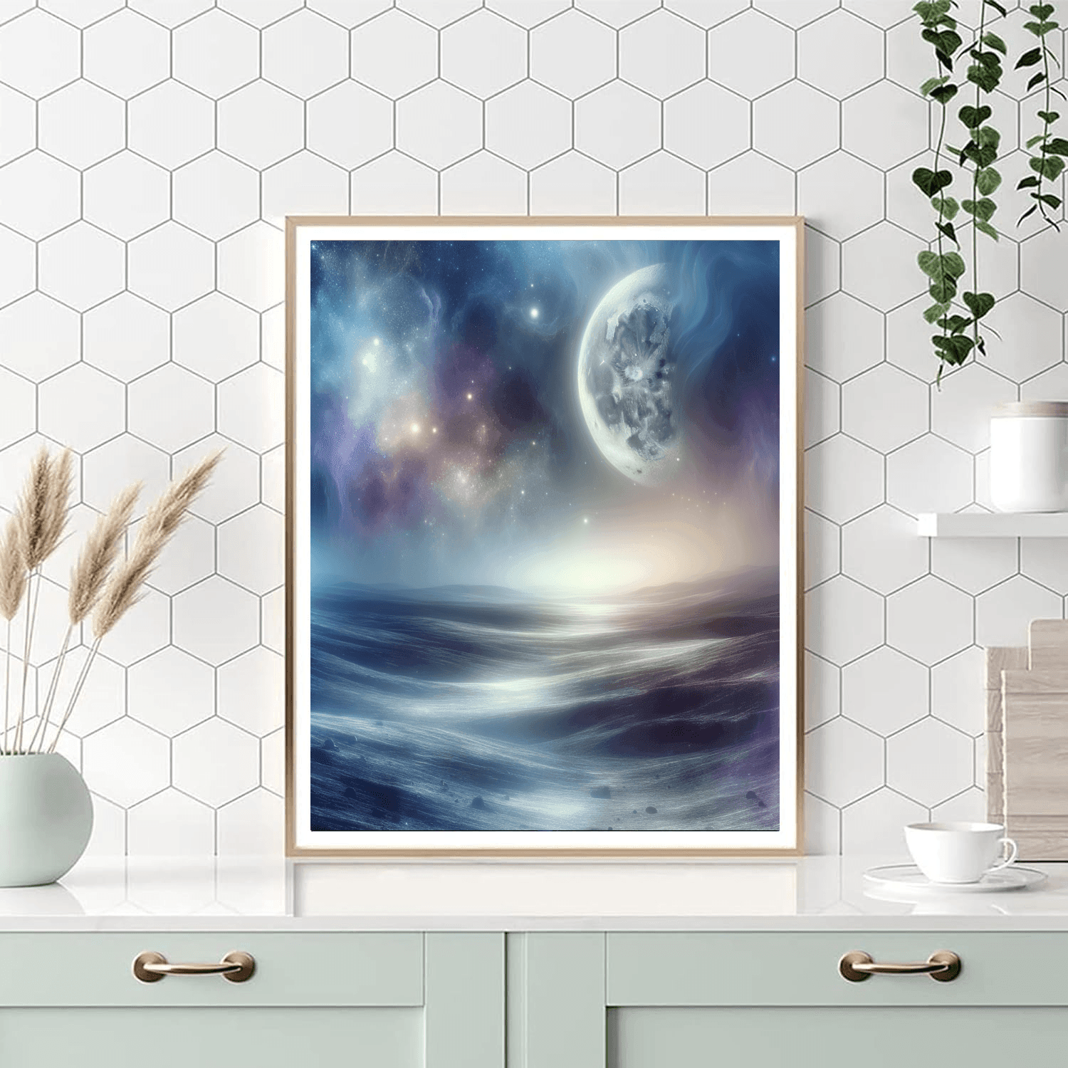 Luminous Lunar Landscape DIY Paint By Numbers