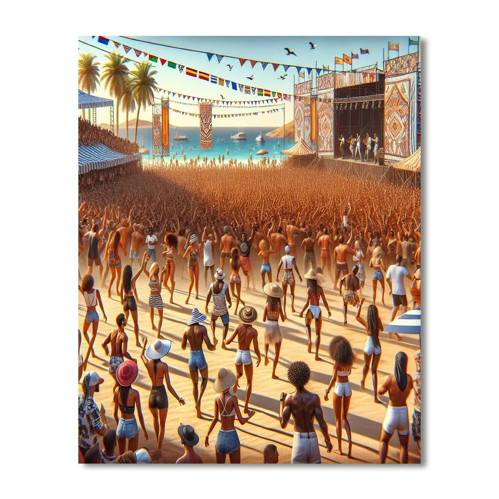 Benicàssim Festival DIY Paint By Numbers