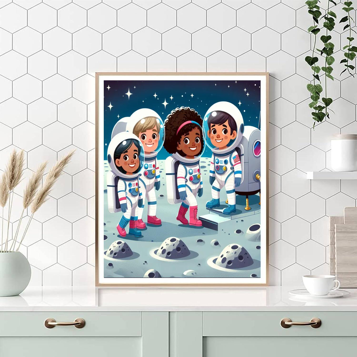 Lunar Landing Mission Paint By Number