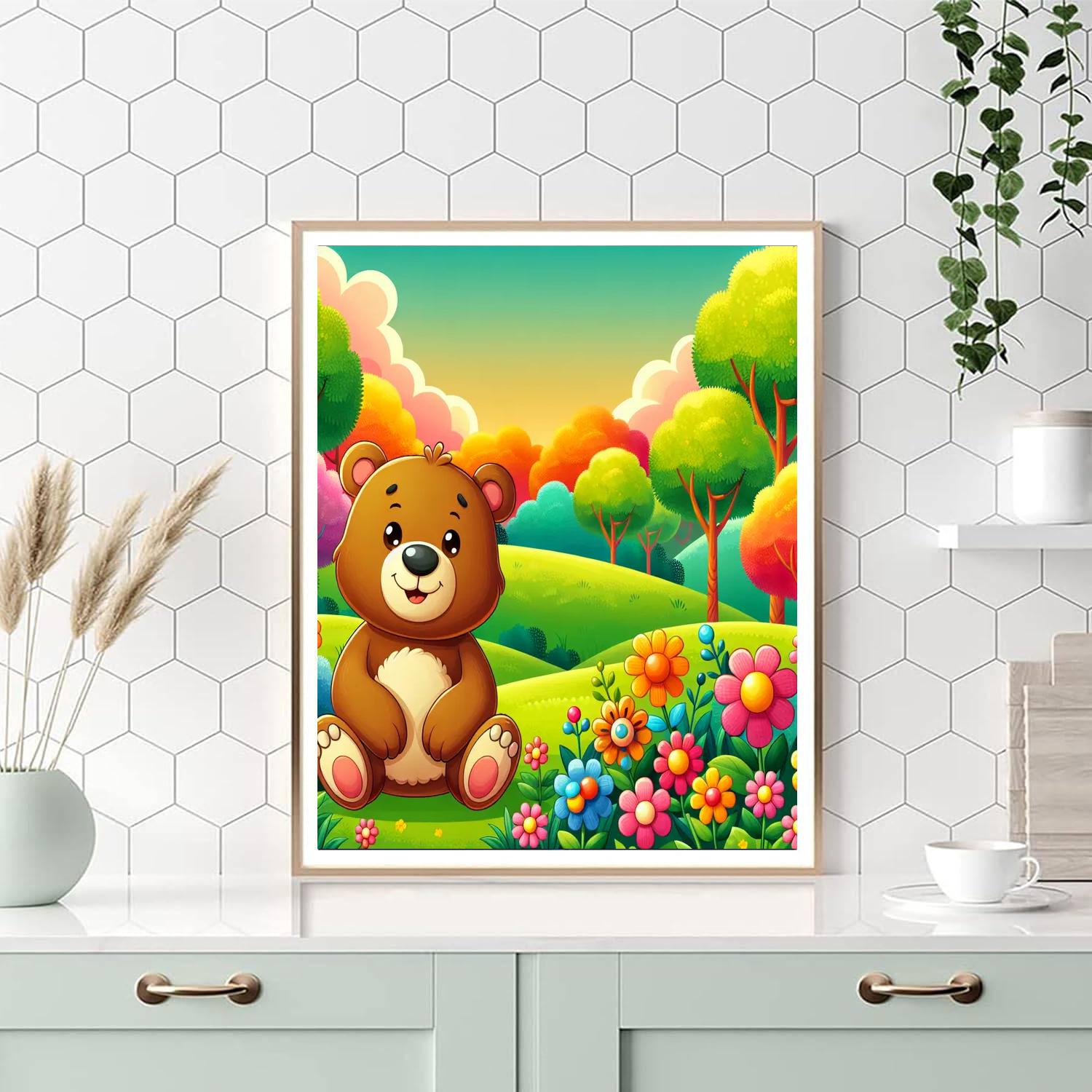 Friendly Bear Paint By Numbers Kits