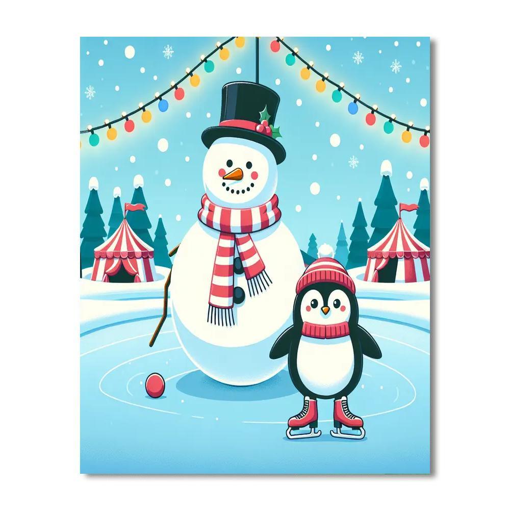 Winter Wonderland Carnival DIY Paint By Numbers