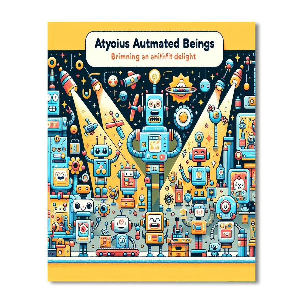 Adventurous Robot World Paint By Numbers Kits