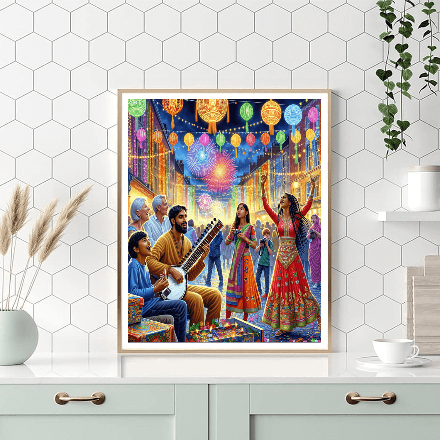 Diwali In Leicester - Leicester Numbered Painting Kits