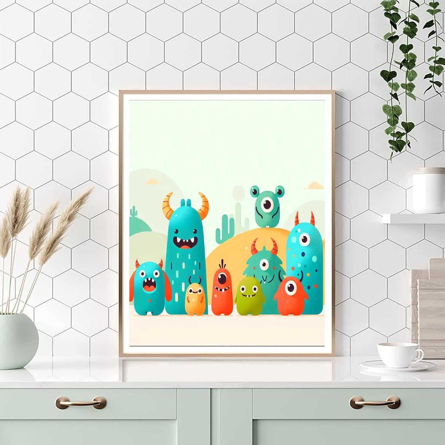 Merry Monster Mania Paint By Numbers Art
