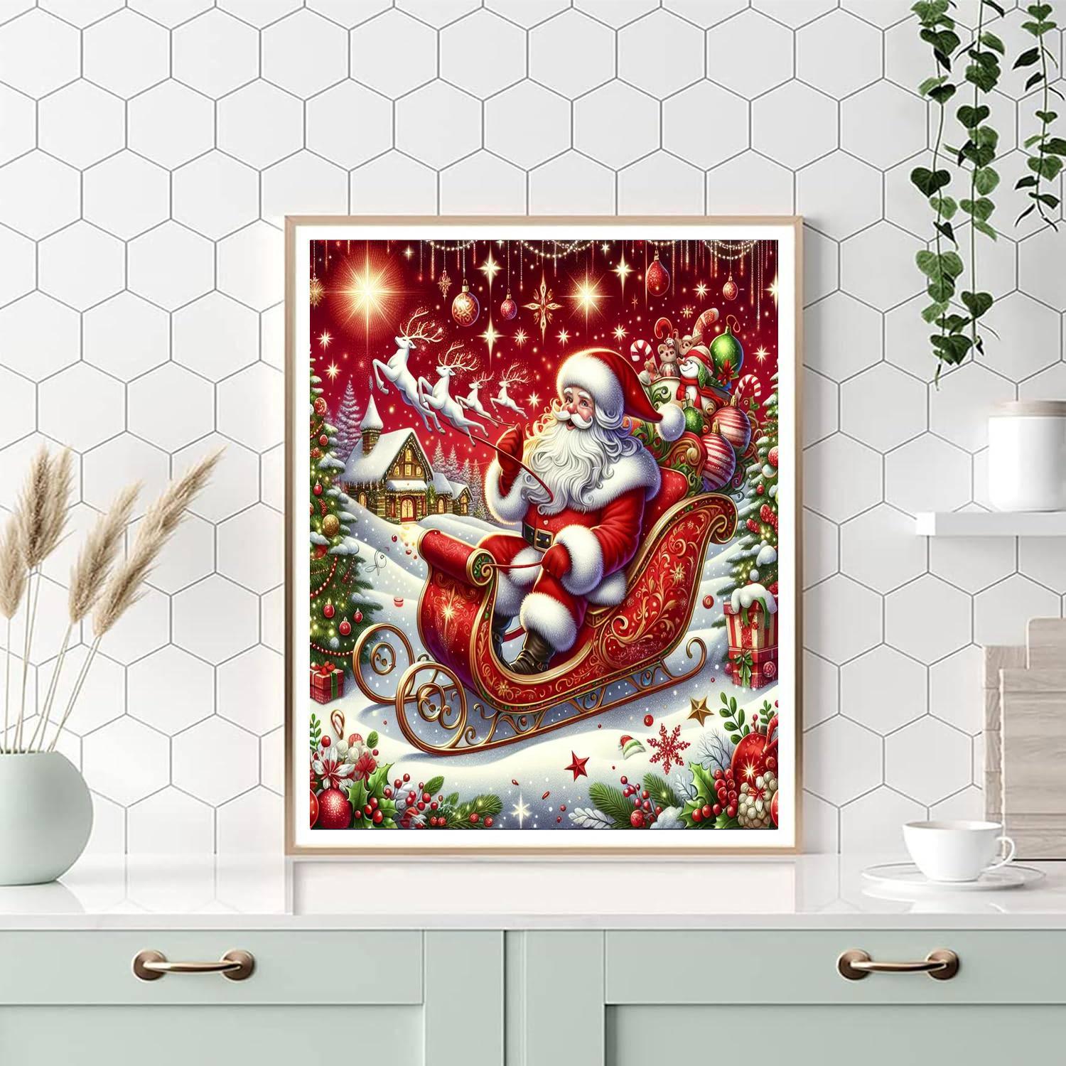 Santa's Holiday Joy Paint By Numbers