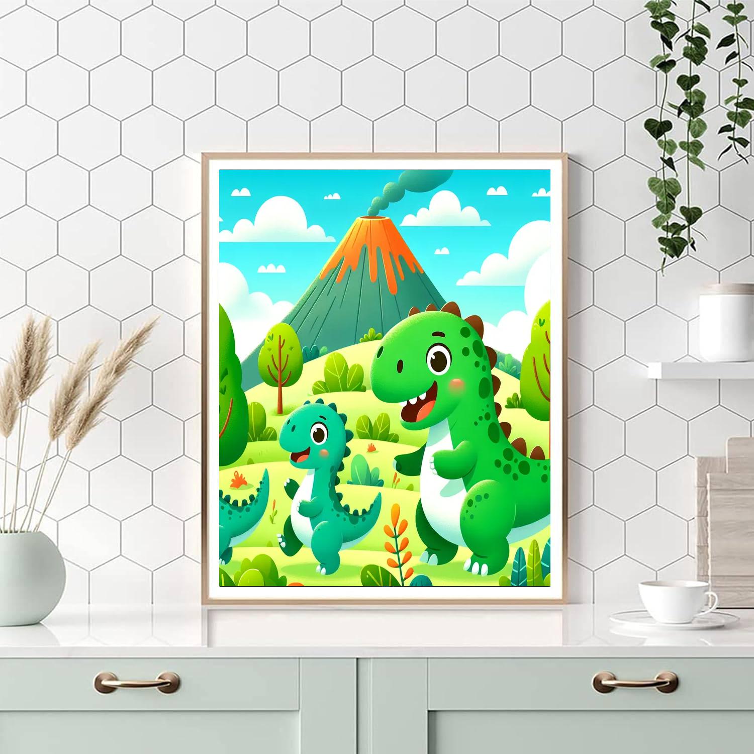 Dandy Dinos Number Painting