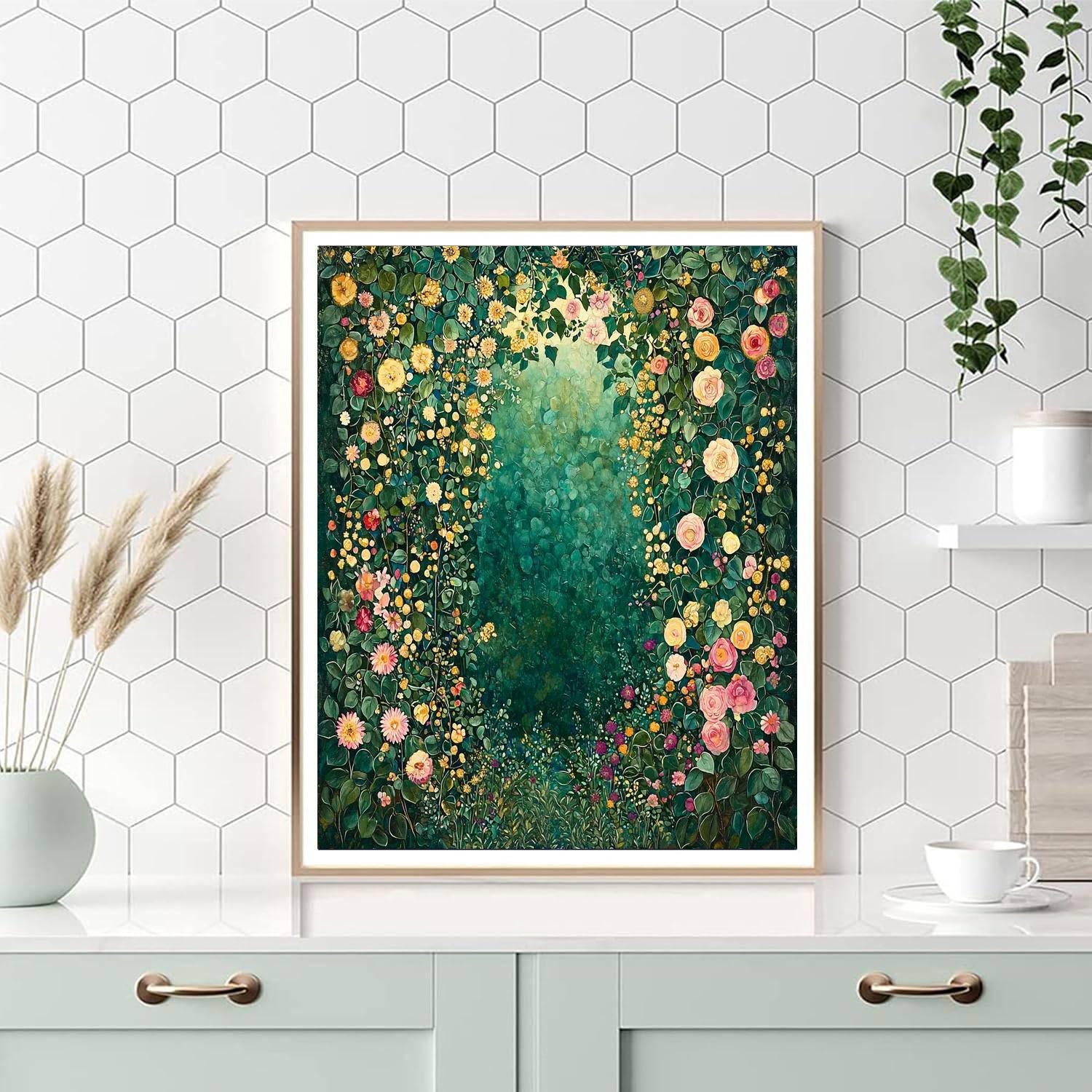 Gustav Klimt Inspired Garden Of Whispers  Paint By Numbers