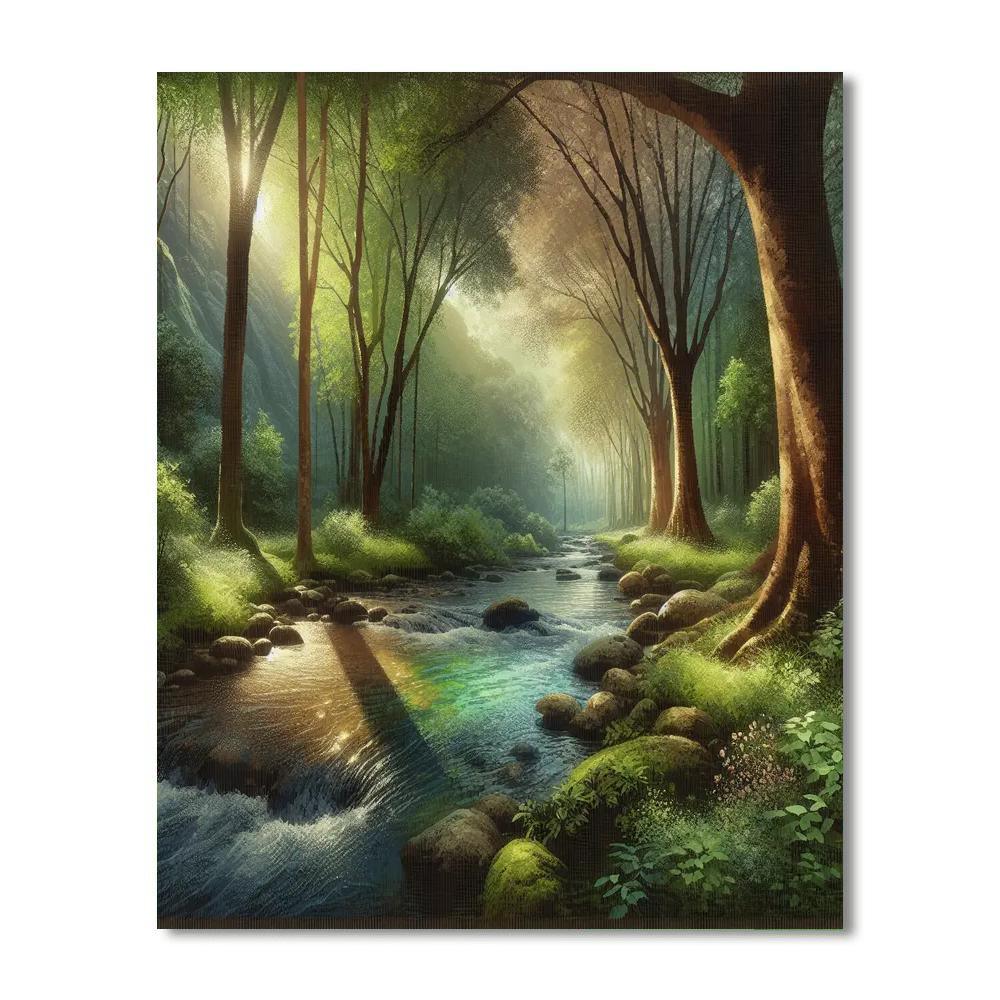 Tranquil Nature Escape Numbered Painting Kits