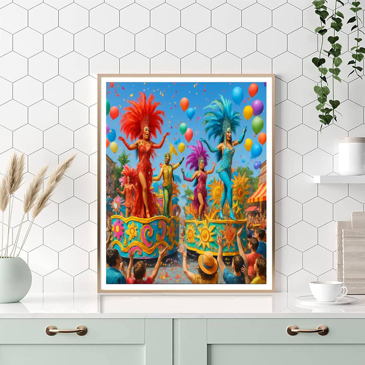 Fasching Carnival Painting Number Kit