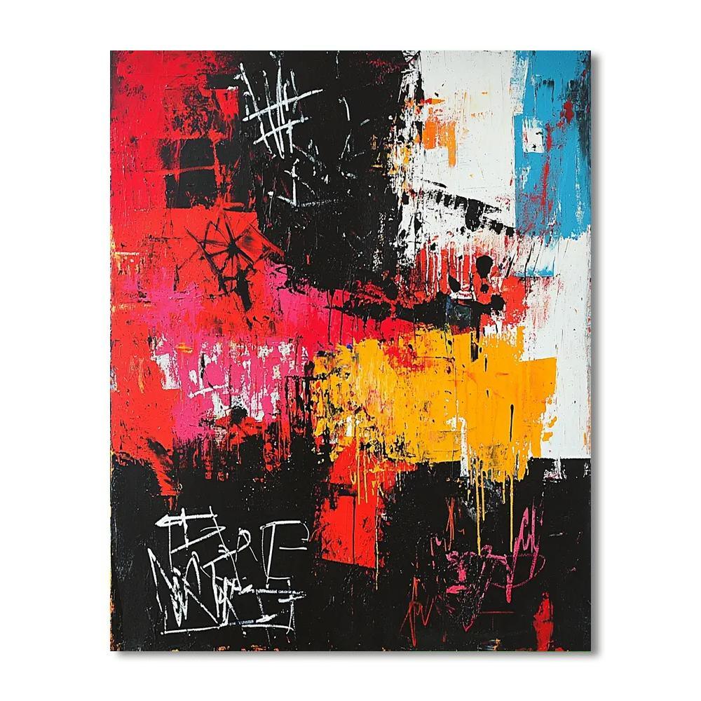Jean-Michel Basquiat Inspired Echoes Of Dissent  Painting By Numbers Kit