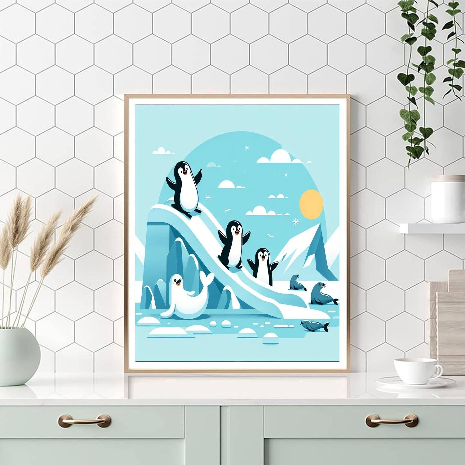 Polar Playground Painting Number Kit
