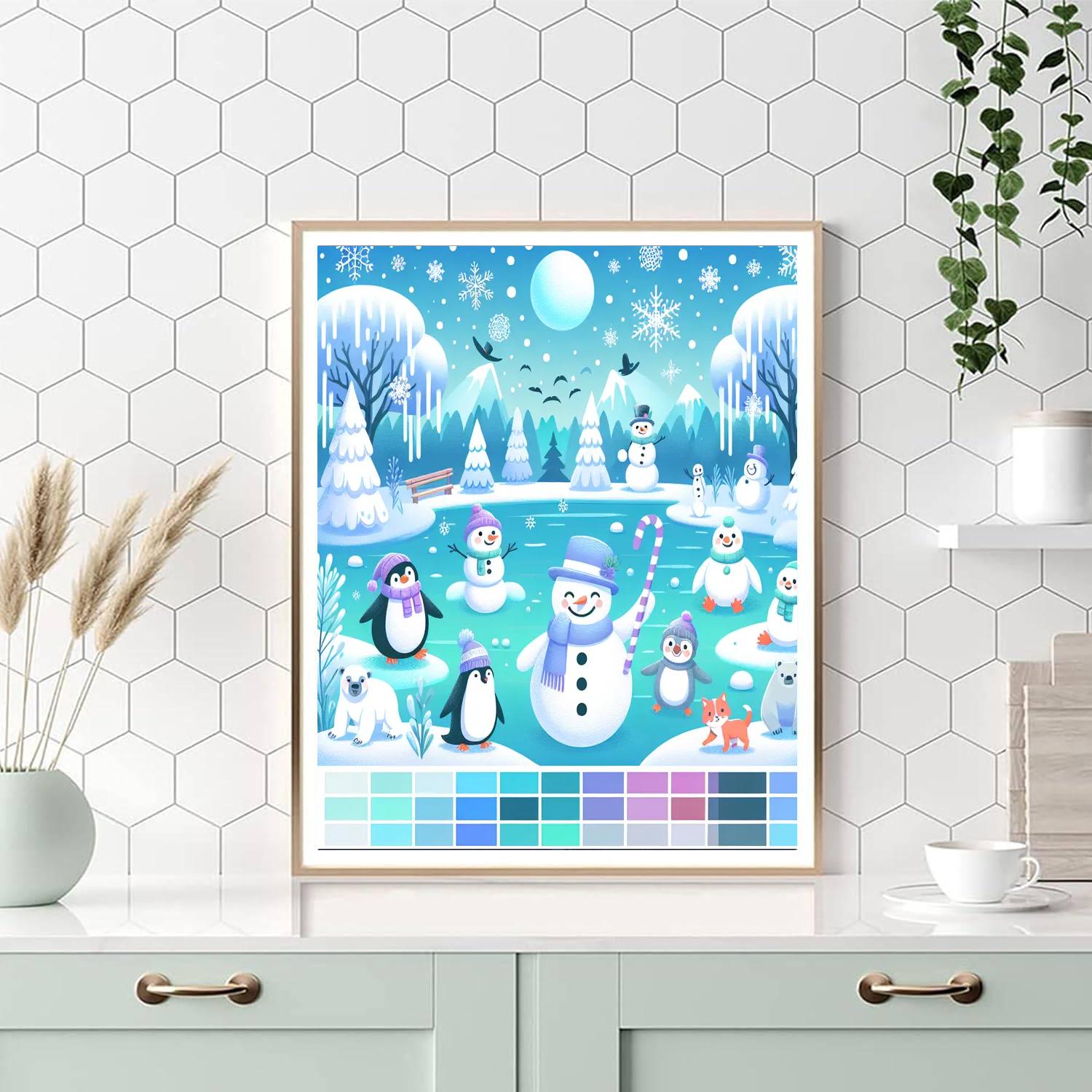 Winter Magic Land Numbered Painting Kits