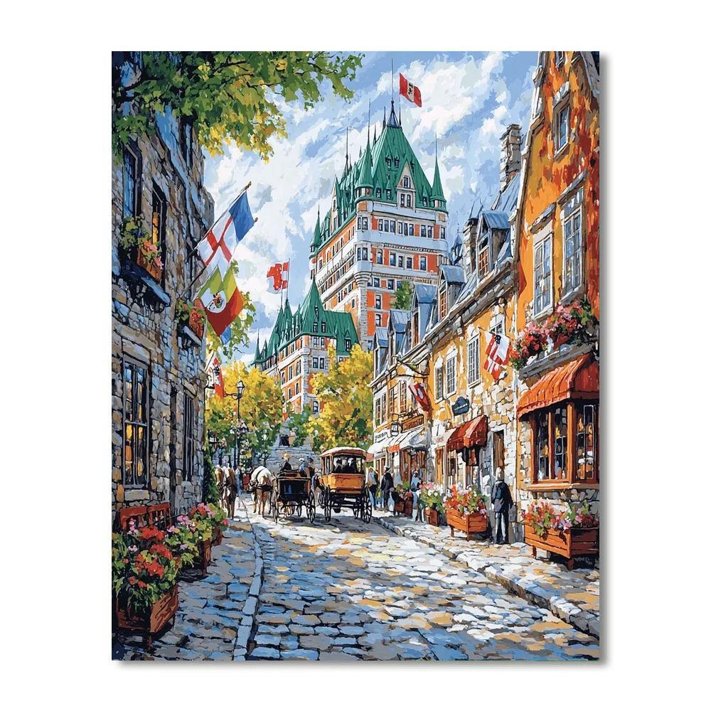 Old Quebec City - Canada Numbered Painting Kits