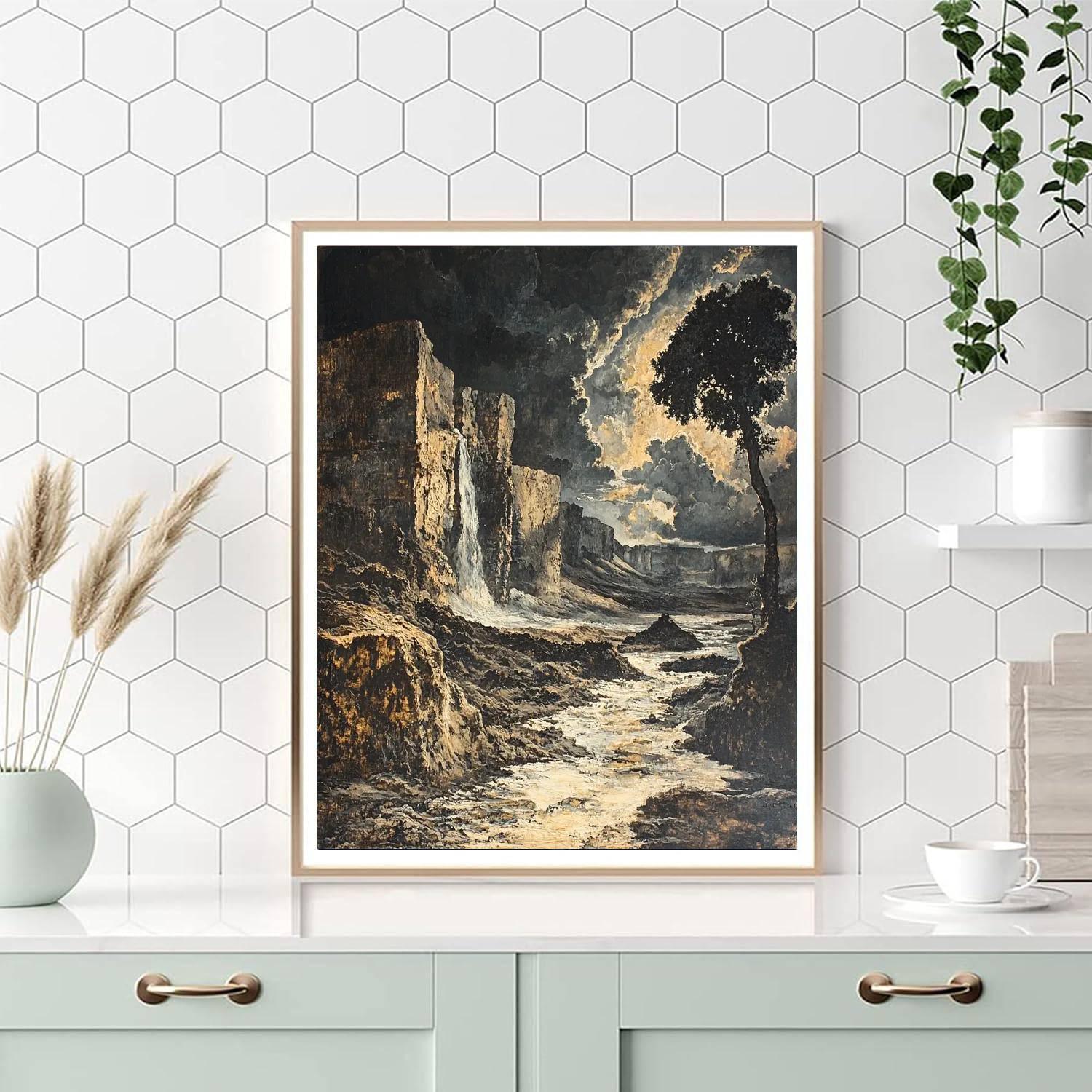 Anselm Kiefer Inspired Primal Expressionism In Nature  DIY Paint By Numbers